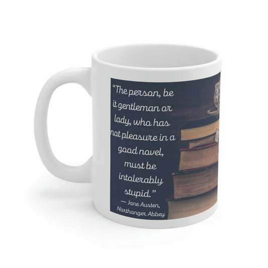 Jane Austen, Northanger Abbey Quote Mug
