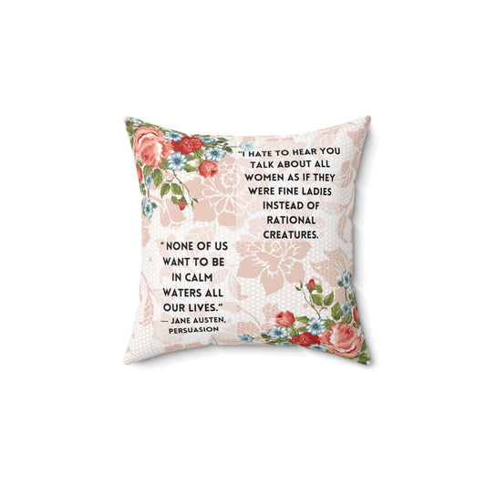 Jane Austen - Persuasion Throw Pillow